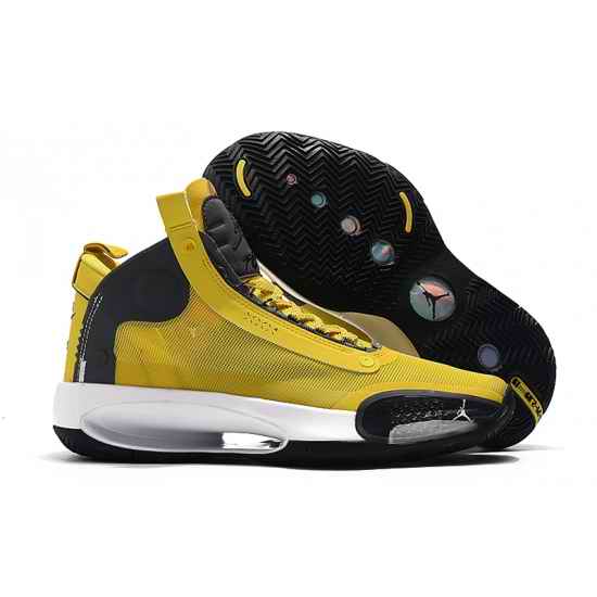 Air Jordan XXXIV Men Basketball Sneakers Yellow